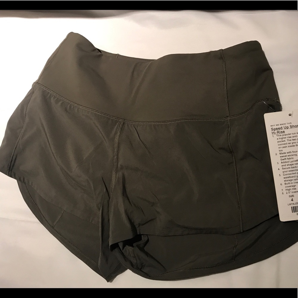 Lululemon Speed up short hi rise size 4